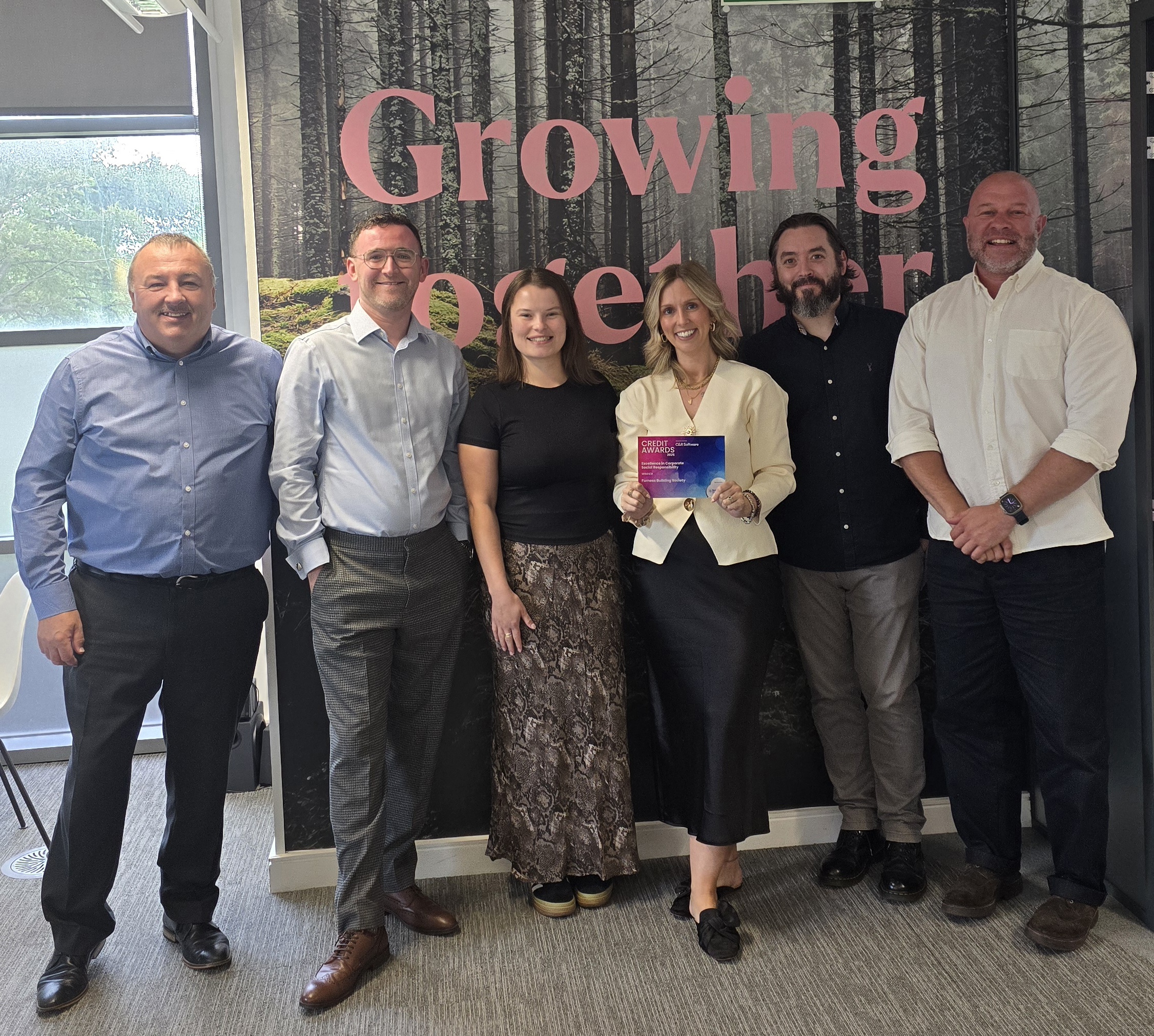 Furness employees with their Excellence in CSR award