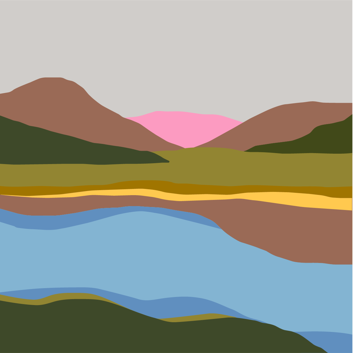 Summer Landscape Graphic