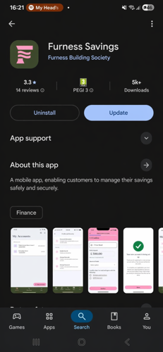 Google Play Store - Update Furness Building Society App