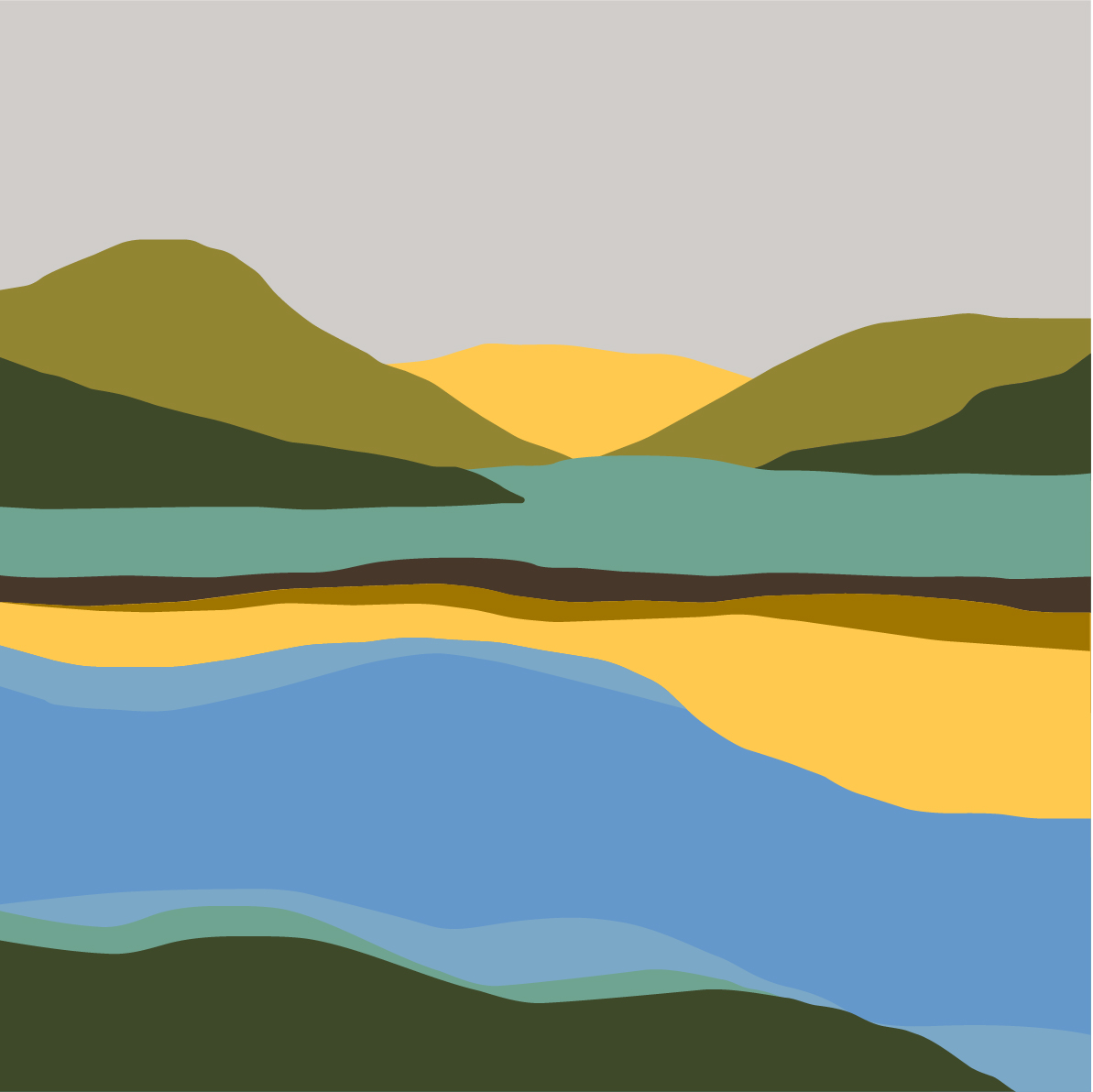 Spring Landscape Graphic