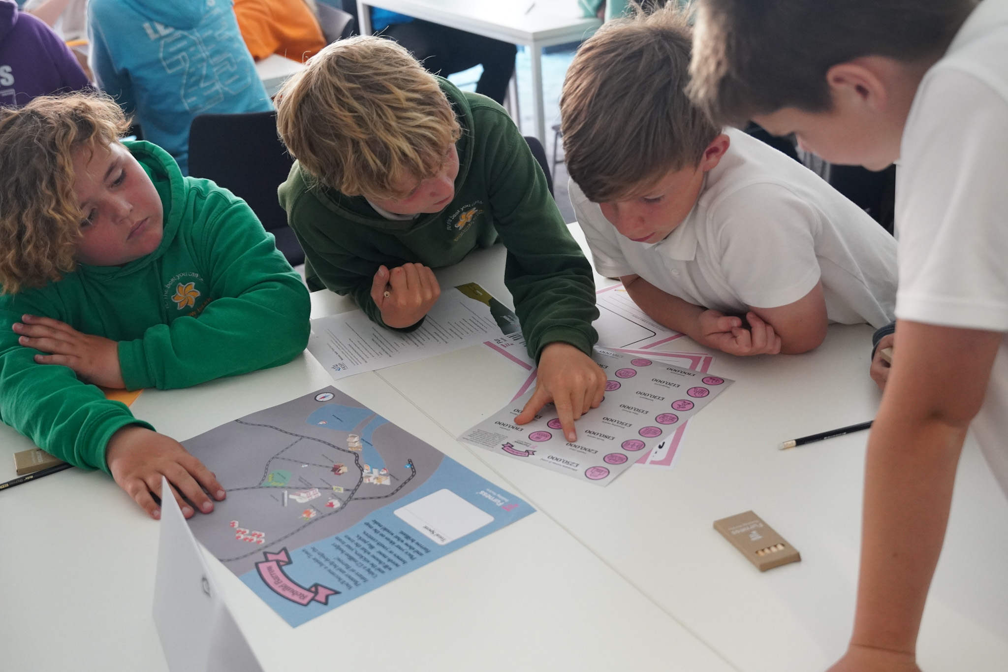 Barrow school children at FESP workshop with Furness