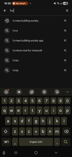 Google Play search - Furness Building Society